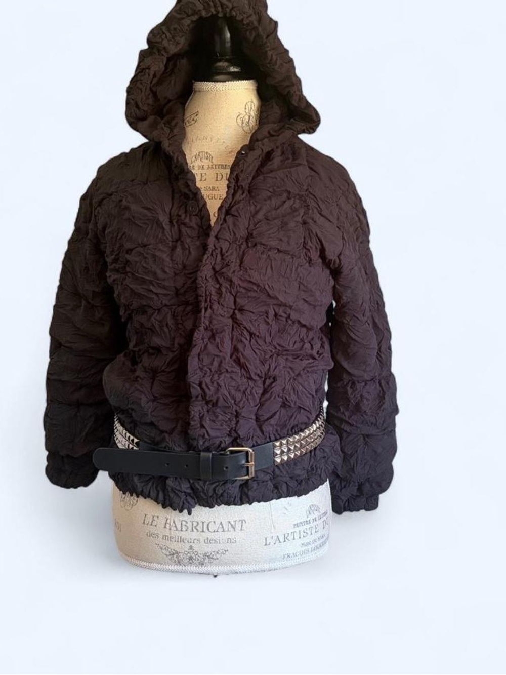 Issey Miyake Crop Textured Jacket